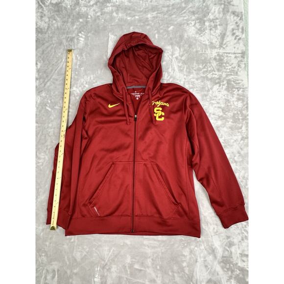 Nike Therma-Fit NCAA USC Trojans Full Zip Hoodie Size Men's  XL - Picture 1 of 5